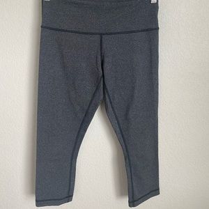 Lululemon Gray Capris Leggings